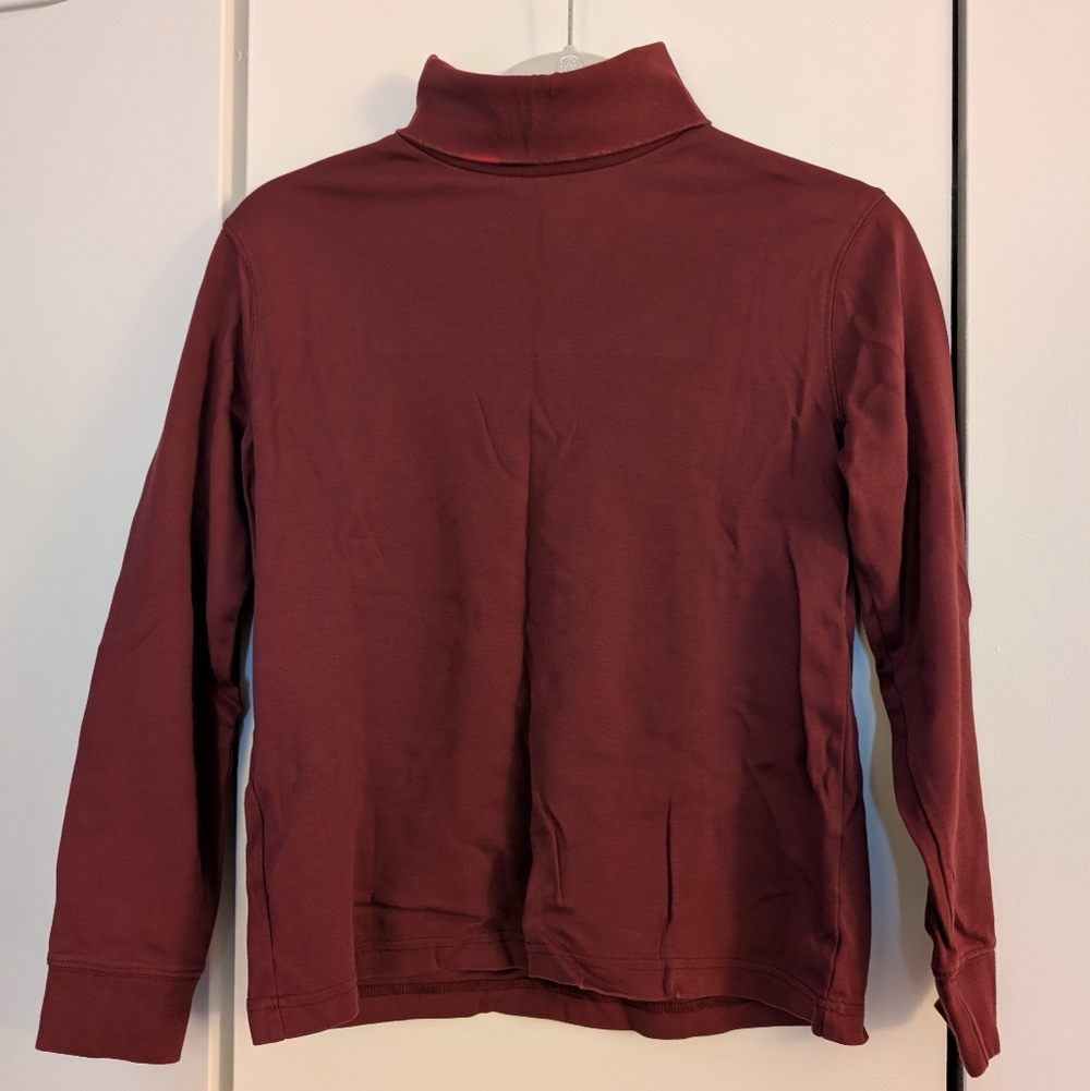 Land's End Maroon Turtle Neck